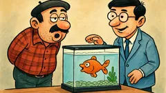 Fıkra: Temel Japonya’da akvaryumda balığa bakar...